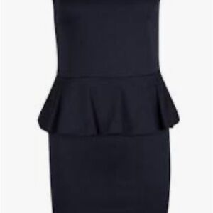 Alice and Olivia navy Peplum Dress